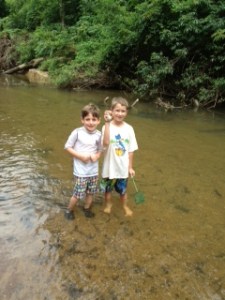 Campers also find treasures, and golf balls, along the beach. Many collections are started here.